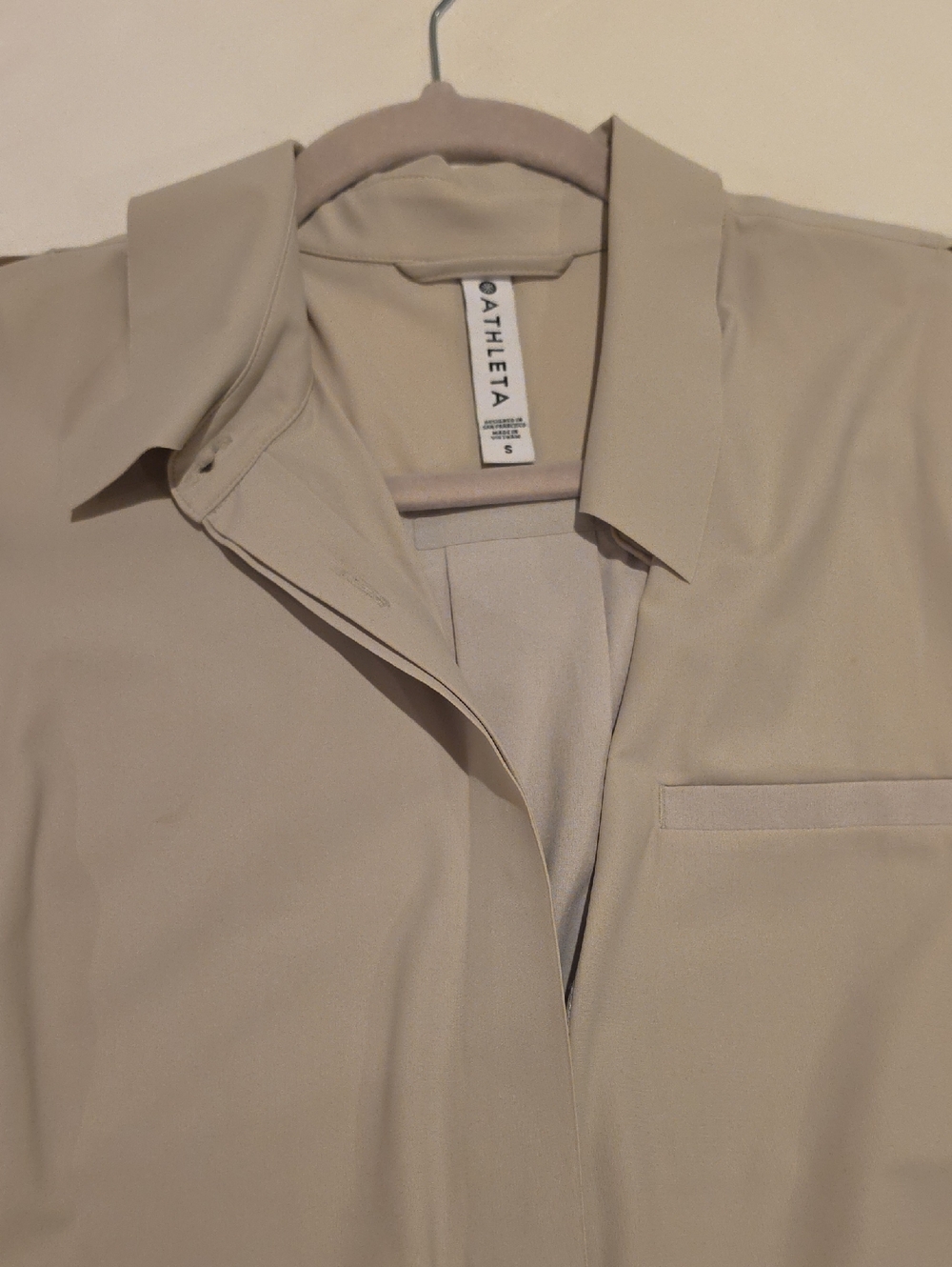 Athleta Urbanite Top Size Small Beige / Stone - Picture 8 of 9
